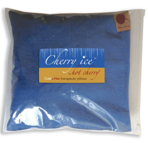 Cherry Ice Square, Blue Denim in freezer bag