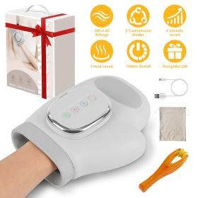 Upgraded Cordless Hand Massager, 14 Airbags 3 Modes 5 Intensity 3 Heat Levels for Hand Pain and Stiffness Relief