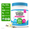 Orgain Organic Vegan 21g Protein + 50 Superfoods Powder, Plant Based Shake Drink, Vanilla Bean, 1.12 lb