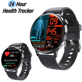 2025 New Health-Smart Watch 1.41 inch HD Display Continuous Glucose Monitor EKG Blood Pressure Oxygen Saturation Fitness Tracker Men Women Fashion Hea