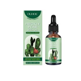 OUHOE Cactus Essential Oil, Daily Hair Gentle Moisturizing Whole Skin Plant Care Massage Essential Oil