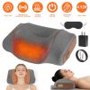 Professional Neck Massager Pillow with Large Heating Area, Air Compression & Dual Vibration Motors, Memory Foam Neck Pillow for Pain Relief