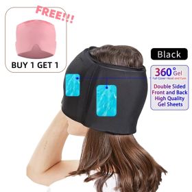 Migraine Relief Hat Gel Hot Cold Therapy Ice cap 360 Pain Mask Gel Release Pressure Head Massager Relax Pain Pack Eye Masks with Free Gift