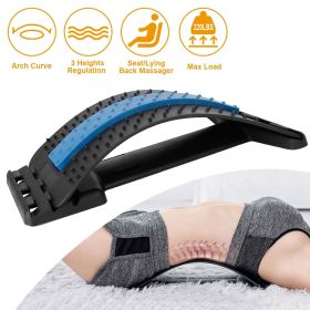 Back Massage Stretching Device Multi-Level Lumbar Spinal Support  Herniated Disc Upper Lower Back Pain Relief