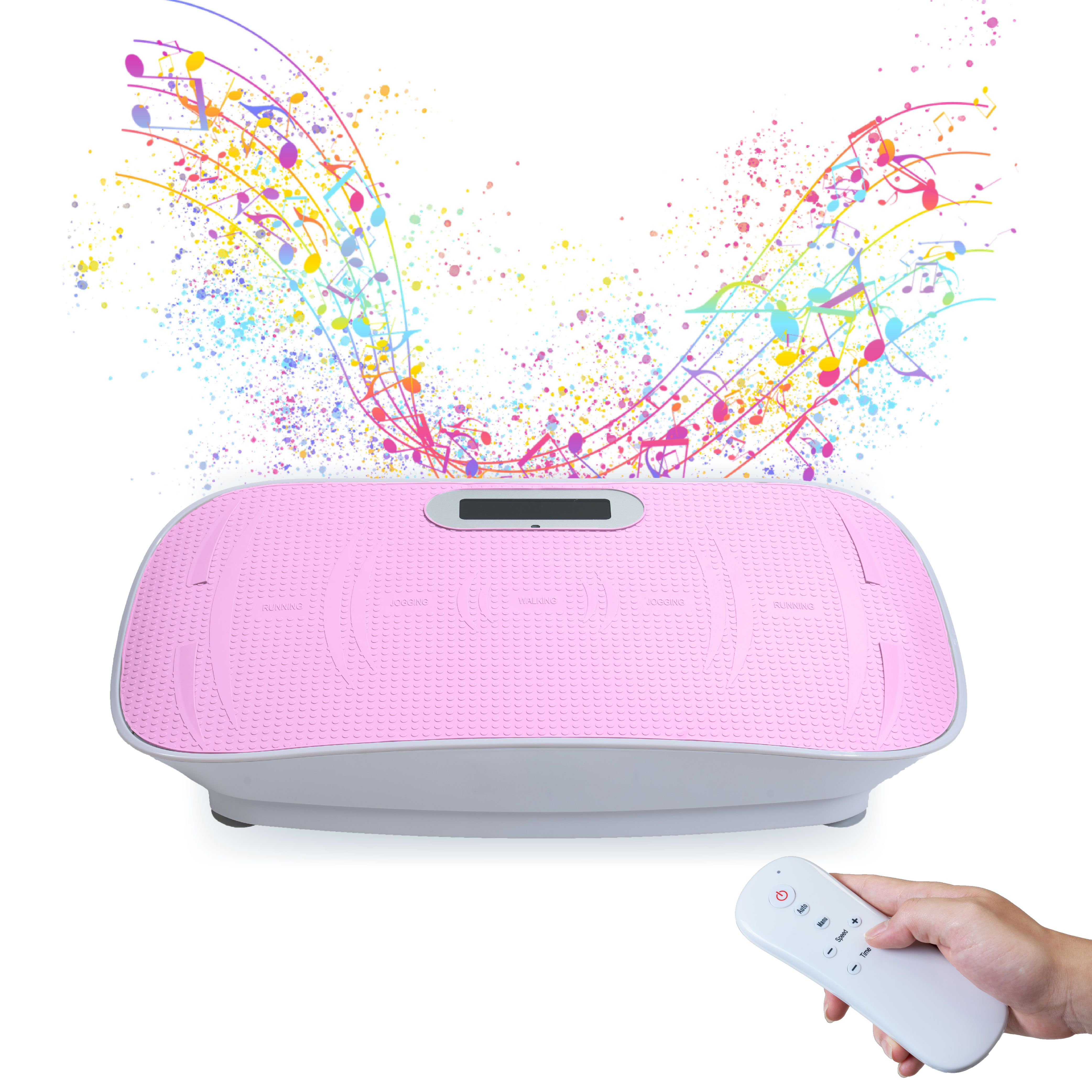 Full Body Vibration Platform Crazy Fitness Massage 10-Frequency Weight Loss & Fat Burner Shaking Machine For Unisex Pink Full Body Vibration Platform Crazy Fitness Massage 10-Frequency Weight Loss & Fat Burner Shaking Machine For Unisex Pink