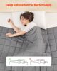 VEVOR Weighted Blanket, 20 lbs, 88 x 104 in King Size, Cooling Breathable Heavy Blanket with Glass Beads, All-Season Use