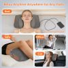 Professional Neck Massager Pillow with Large Heating Area, Air Compression & Dual Vibration Motors, Memory Foam Neck Pillow for Pain Relief
