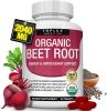 Organic Beet Root Powder Tablets - 2040mg Natural Nitric Oxide Beets to Support, Energy, Black Pepper Better Absorption, Non-GMO, for Men Women