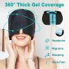 Migraine Relief Hat Gel Hot Cold Therapy Ice cap 360 Pain Mask Gel Release Pressure Head Massager Relax Pain Pack Eye Masks with Free Gift