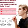 MYMYDE Herbal Diffuser Pen - Strawberry Mint Extract -Herbal Aromatherapy Stick -Lung Detox - Oral Freshening - Nasal Congestion Relief - for Women