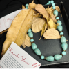 Necklace Handmade Turquoise Bead Natural Gemstone Jewelry for Women, Boho Statement Necklace, Gift for Her, Healing Crystal Jewelry