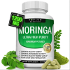 Moringa Capsules 1200mg - Pure Moringa Powder For Immune, Gut Health 90 Capsules