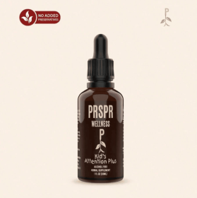 PRSPR Wellness Kids Attention Plus - Herbal Supplement For Enhanced Focus & Attention - Alcohol-Free Formula With Ginkgo, Gotu Kola, Licorice