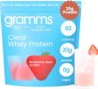 GRAMMS Clear Protein Powder, 20g Protein, Suitable for Both Men and Women | Grass-Fed Whey Isolate, Zero Sugar, Zero Lactose, No Bloating