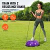 Half Exercise Ball Trainer, 23 inch Balance Ball Trainer, 660lbs Stability Ball, Yoga Ball with Resistance Bands & Foot Pump