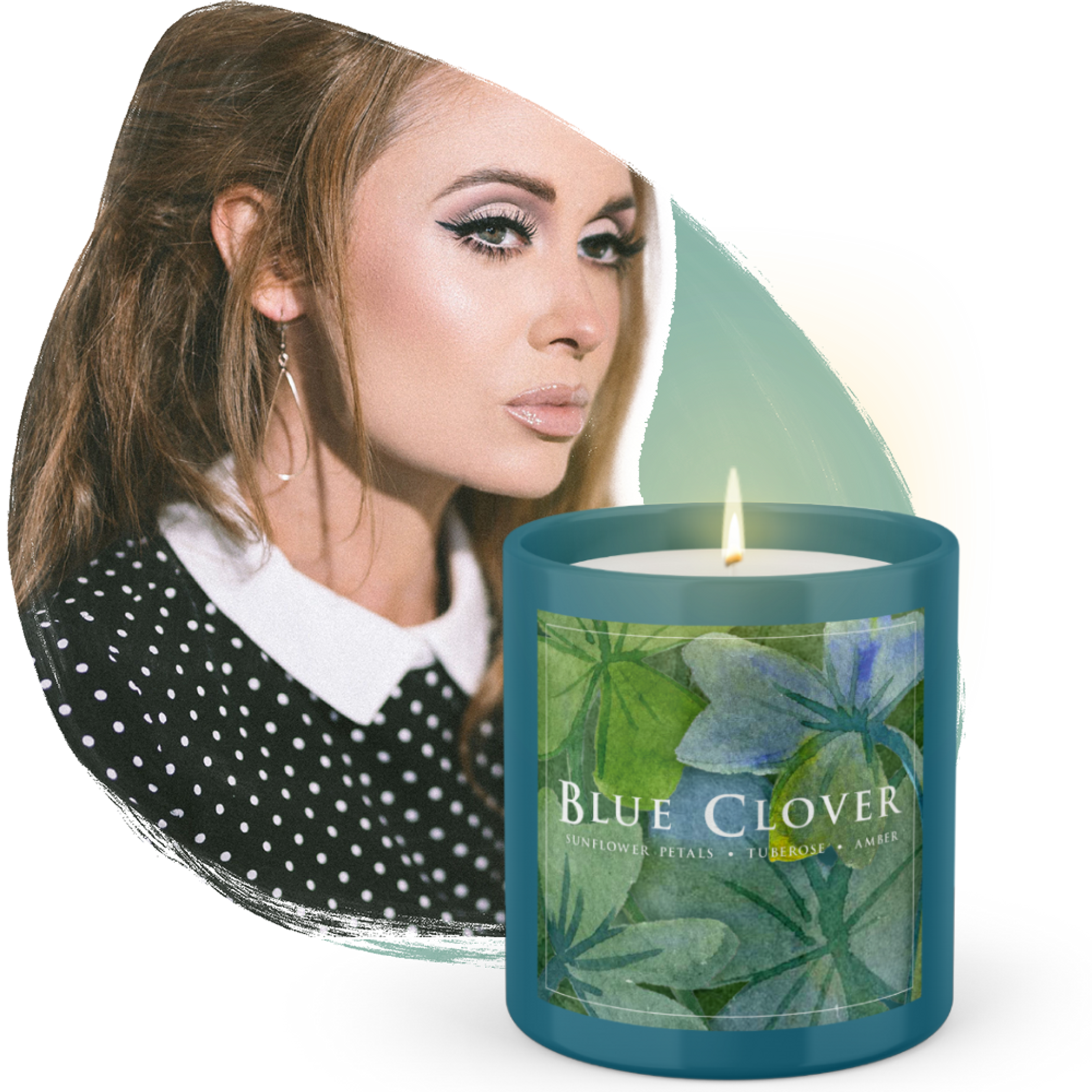 Flowering Pharmacy Blue Clover Candle bougie parfume by Katie Cole Flowering Pharmacy Blue Clover Candle bougie parfume by Katie Cole