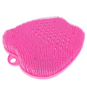 Shower Foot Scrubber Foot Massager Exfoliation Cleaner Mat Improve Foot Circulation Scrubber Foot Pain Relief Mat w/ Anti-slip Suction Cups (Color: Pink)