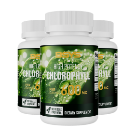 BSYS Chlorophyll Capsules  Fat Metabolism Support Aid Blood Purification & Detox Boost  Digestive Health & Constipation Relief Helper  Immune System (Option: Three bottles)