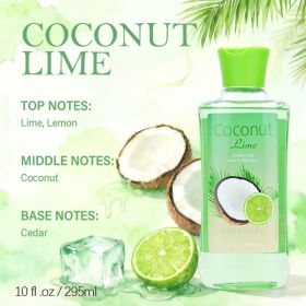 12 Scents,10 Oz. Unisex Shower Gel,body Wash. Large Size, Gently Cleanses And Moisturizes, Enriched With Aloe Vera And Vitamin E. (Option: Coconut Lime)