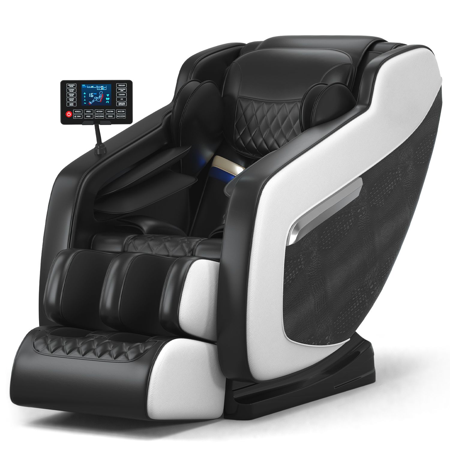 Massage chair, full body zero gravity recliner, with hip heating, foot massage and air massage system, suitable for mom/dad (pure black). Massage chair, full body zero gravity recliner, with hip heating, foot massage and air massage system, suitable for mom/dad (pure black).