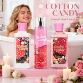 Christmas Gift Set 3-Piece Set, 10 Fl.oz Body Care Fragrance Set, Featuring Floral, Candy, And Sweet Pea Scents. (Option: Candy)