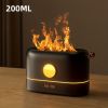 3D Flame Humidifier, Portable Silent Aromatherapy Essential Oil Diffuser With Flame Night Light For Home, Office