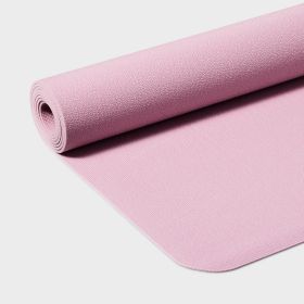 Soft Yoga Mat Gray 68 Inches (L), 26 Inches (W), 3 Millimeter thick (Color: Pink)