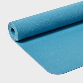 Soft Yoga Mat Gray 68 Inches (L), 26 Inches (W), 3 Millimeter thick (Color: Blue)