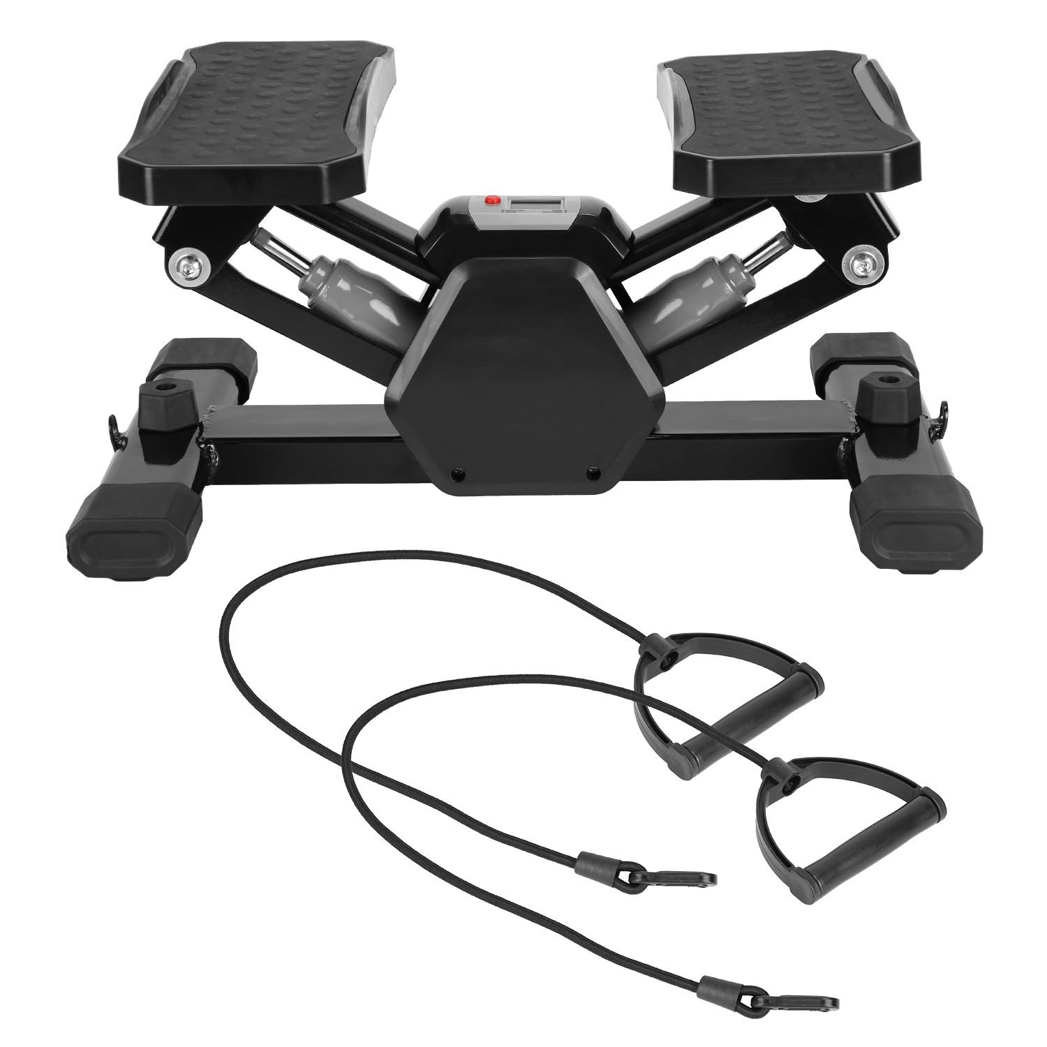 Mini Stepper Stair Stepper With Resistance Bands Quiet Workout Stepper with Digital Timer Max 330.7LBS Load for Home Mini Stepper Stair Stepper With Resistance Bands Quiet Workout Stepper with Digital Timer Max 330.7LBS Load for Home