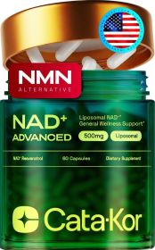 Resveratrol-containing Liposomal NAD Supplement, Alternative to NMN Supplement, Third-party Tested, 30-day Supply, Advanced NAD+ Resveratrol (Style: capsule-1)
