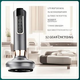 HolidayHealing Portable Massager for Festive Stress Relief (LISHA H-3: Grey colored steel ball design)