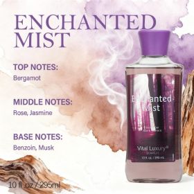 12 Scents,10 Oz. Unisex Shower Gel,body Wash. Large Size, Gently Cleanses And Moisturizes, Enriched With Aloe Vera And Vitamin E. (Option: Enchanted Mist)